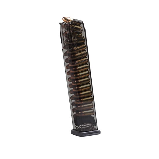 ETS MAG GLOCK 17 9MM 27RD COMP CARBON SMOKE - Magazines